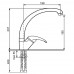 Смеситель для кухни Ulgran 007(309) темно-серый АКЦИЯ