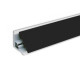 Плинтус ПЛАТО алюминний гладкий черный 3,05м
