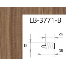 Профиль МДФ AGT LB-3771-B 18*38*2800 мм, новый светлый орех 239