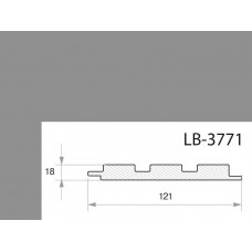 Профиль МДФ AGT LB-3771 18*121*2800 мм, супермат серый бесконечный 3017