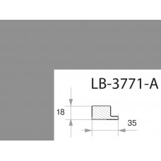 Профиль МДФ AGT LB-3771-A 18*35*2800 мм, супермат серый бесконечный 3017