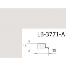 Профиль МДФ AGT LB-3771-A 18*35*2800 мм, супермат Сахара крем 3019