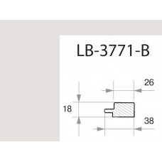 Профиль МДФ AGT LB-3771-B 18*38*2800 мм, супермат Сахара крем 3019