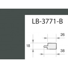 Профиль МДФ AGT LB-3771-B 18*38*2800 мм, супермат Форест Грин 3027