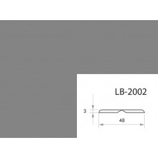 Профиль МДФ AGT LB-2002 3*48*2800 мм, супермат серый камень 728