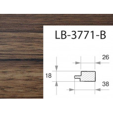 Профиль МДФ AGT LB-3771-B 18*38*2800 мм, супермат дерево сиена 737