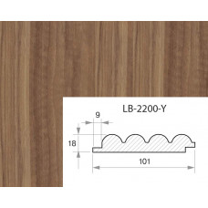 Профиль МДФ AGT LB-2200-Y 18*101*2800 мм, новый светлый орех 239