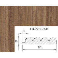 Профиль МДФ AGT LB-2200-Y-B 18*101*2800 мм, новый светлый орех 239