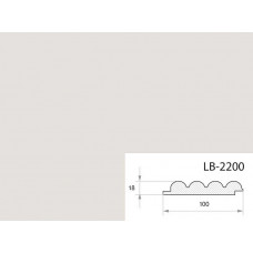 Профиль МДФ AGT LB-2200 18*100*2800 мм, супермат Сахара крем 3019