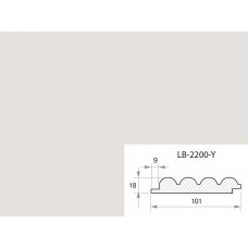 Профиль МДФ AGT LB-2200-Y 18*101*2800 мм, супермат Сахара крем 3019