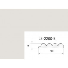 Профиль МДФ AGT LB-2200-B 18*100*2800 мм, супермат Сахара крем 3019