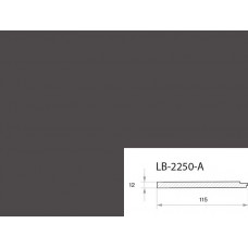 Профиль МДФ AGT LB-2250-A 12*115*2800 мм, супермат серый шторм 726