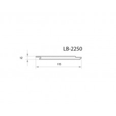 Профиль МДФ AGT LB-2250 12*115*2800 мм, супермат белый 734