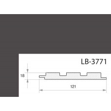 Профиль МДФ AGT LB-3771 18*121*2800 мм, супермат серый шторм 726