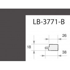 Профиль МДФ AGT LB-3771-B 18*38*2800 мм, супермат серый шторм 726