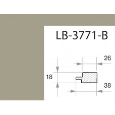 Профиль МДФ AGT LB-3771-B 18*38*2800 мм, супермат новый серый 729