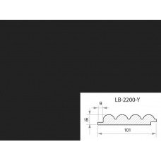 Профиль МДФ AGT LB-2200-Y 18*101*2800 мм, супермат черный 723