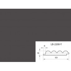 Профиль МДФ AGT LB-2200-Y 18*101*2800 мм, супермат серый шторм 726