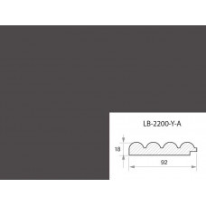 Профиль МДФ AGT LB-2200-Y-A 18*92*2800 мм, супермат серый шторм 726