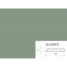 Профиль МДФ AGT LB-2200-B 18*100*2800 мм, супермат релакс грин 735