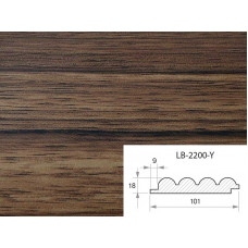 Профиль МДФ AGT LB-2200-Y 18*101*2800 мм, супермат дерево сиена 737