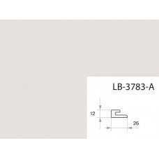 Профиль МДФ AGT LB-3783-A 12*26*2800 мм, супермат Сахара крем 3019