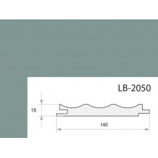 Профиль МДФ AGT LB-2050 18*140*2800 мм, супермат макарон грин 3015