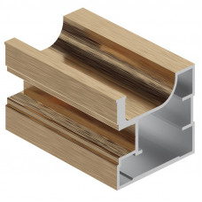 Вертикальный профиль Fusion 4В1, Золото крац. (brush polish) 5,4м