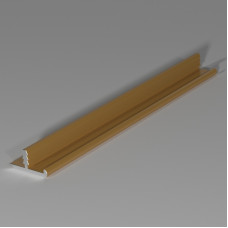 Торцовочный врезной профиль 21мм ДР-116 золото матовое 3м